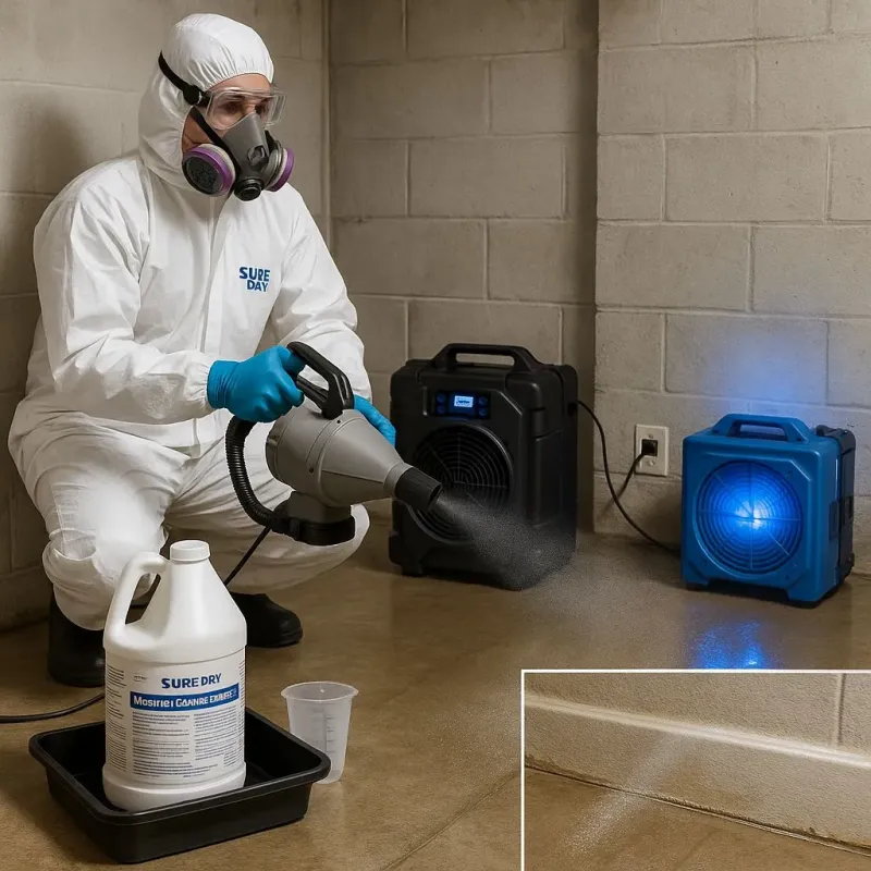 Sanitization and Odor Removal process in Dulles Town Center, VA